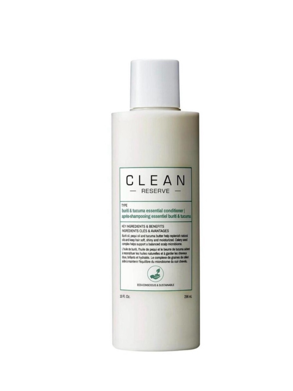 Clean Reserve Buriti & Tucuma
Essential Conditioner 10oz / 296 ML
